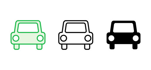 Car icon set. car vector icon. small sedan