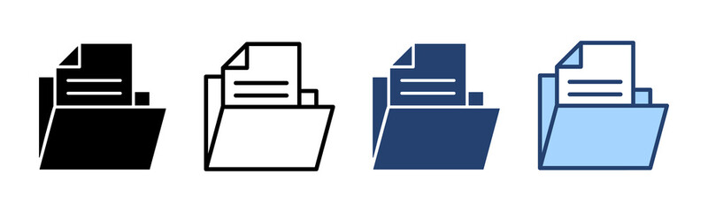 Folder icon vector. folder sign and symbol