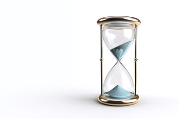 Hourglass isolated on white.