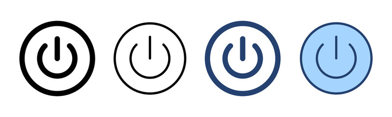 Power icon vector. Power Switch sign and symbol. Electric power