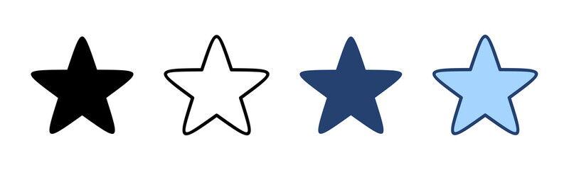 Star icon vector. rating sign and symbol. favourite star icon