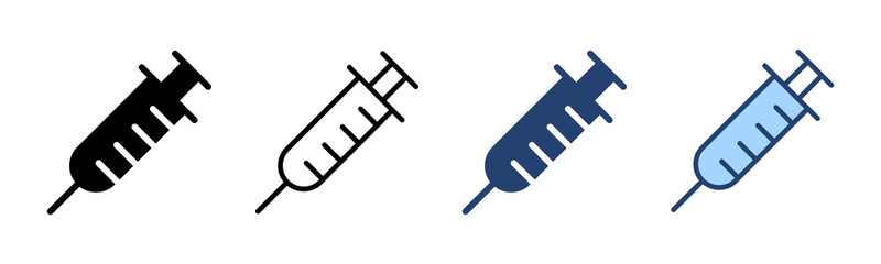 Syringe icon vector. injection sign and symbol.vaccine icon