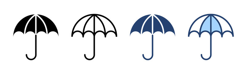 Umbrella icon vector. umbrella sign and symbol