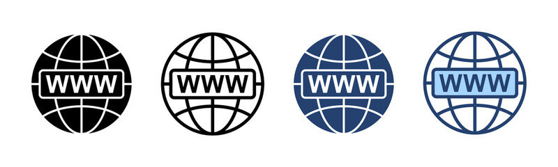 Web icon vector. go to web sign and symbol. web click icon. Global search icon