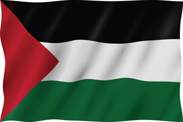 Obraz premium palestine flag waving