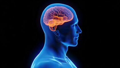 he Active Human Brain Inside a Man's Body. Generative AI