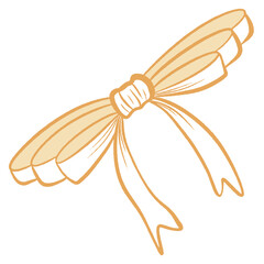 Three Ply Yellow Ribbon for Decoration