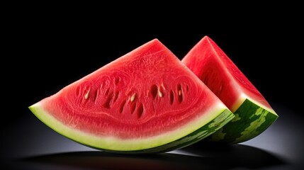 watermelon isolated on white background clipping path