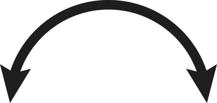 Dual semi circle arrow icon isolated on white background . Vector