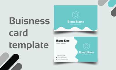 Fresh color Business card design template
