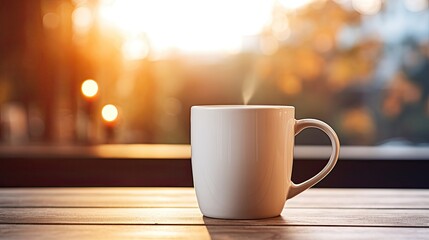 Obraz premium A Coffee on the table with a blurred background