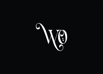 WO letter logo design and initial logo