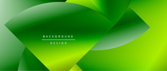 Circles and round shapes with gradients. Minimal abstract background, round geometric shapes, clean and structured design