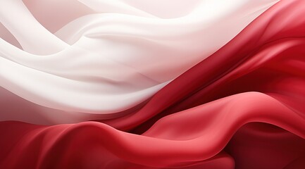 Malta flag colors Red and White flowing fabric liquid haze background