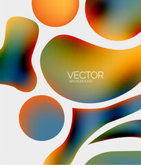 Vector abstract glowing shapes background