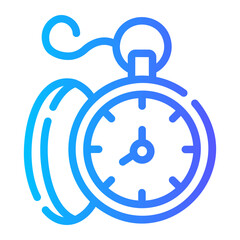 pocket watch Line Gradient Icon