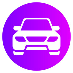 Fototapeta premium car gradient icon