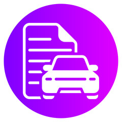 invoice gradient icon