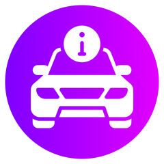 Obraz premium information gradient icon