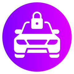 Obraz premium lock gradient icon