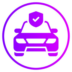 Obraz premium insurance gradient icon