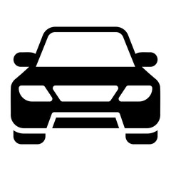 Obraz premium car glyph icon