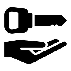 hand glyph icon