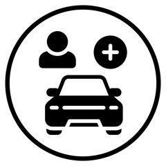 share ride glyph icon