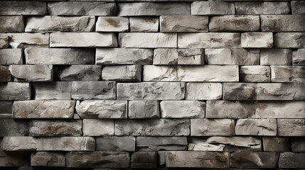 Obraz premium Whitewashed brick background - backdrop - full screen - 3-d effect - stone wall - rock wall 