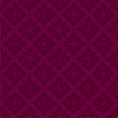 Vector seamless damask ornamental patterns. Rich ornament, old Damascus style purple pattern