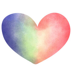 red heart rainbow love valentine