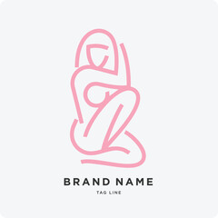 People, Pets logo, Logo Unit Animal Iconic Shapes. Cute Shape Vector illustration Icon Set isolated Vector.