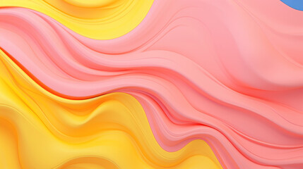 Obraz premium Abstract wavy background. Yellow and pink colors.