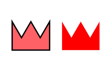 Crown icon set illustration. crown sign and symbol