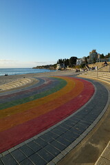 Coogee Beach Rainbow Walkway, Sydney Australia 