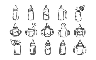 Set of Baby Bottles Element