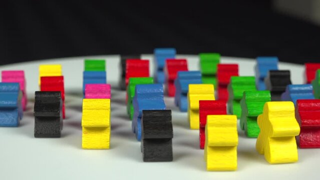 Carcassonne Board Game Meeple and other character in circle