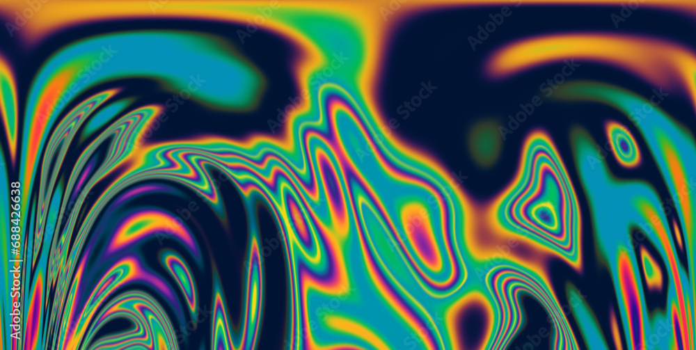 Poster 
A vivid and mesmerizing scene filled with neon-toned glitched patterns, elevated by an enchanting polarization effect, creating a vibrant and trippy backdrop.