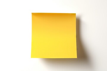 white isolated postit Yellow post information technology note paper sticker adhesive wall colours message reminder glue stationery horizontal shadow - obrazy, fototapety, plakaty