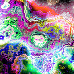 Abstract colorful wavy groovy psychedelic background. Abstract marbleized effect background.