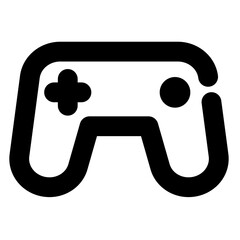 gamepad line icon, joystick outline vector sign, linear style pictogram isolated on white. game symbol, logo illustration.