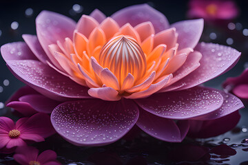 water lily flower, Genarative Ai