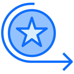 Star icon symbol vector image. Illustration of rating quality and review winner customer graphic design image