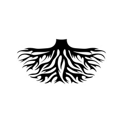 Creative abstract Life root on white background vector logo design template.