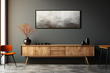 living room interior, Picture frame interior