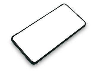 Smart phone mock up, empty blank gadget device screen template, cut out isolated