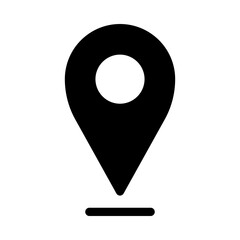 Pin location icon for map and navigation