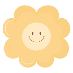Yellow flower smile 