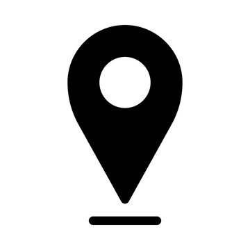 Pin location icon for map and navigation