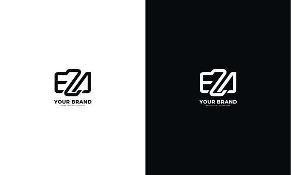 EZA letter logo, vector graphic design